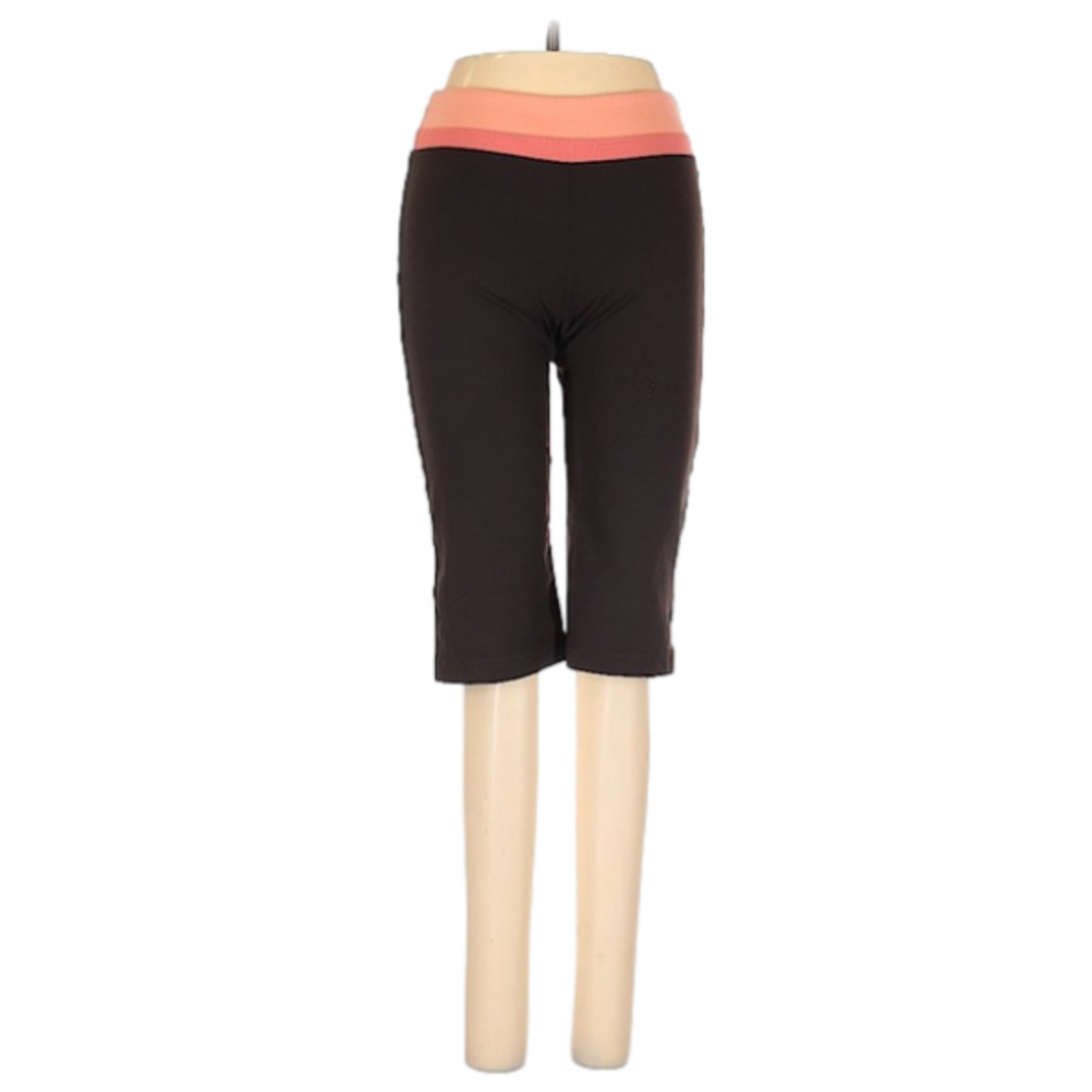 Y2K Prana Brown/Coral capris workout pants-Large (12-14)